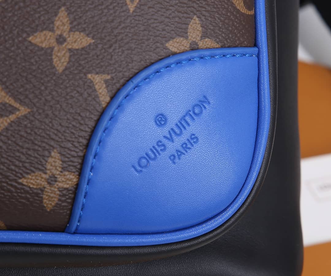 Louis Vuitton Dean Canvas Monogram Macassar Blue Brown M45867 Replica Backpack