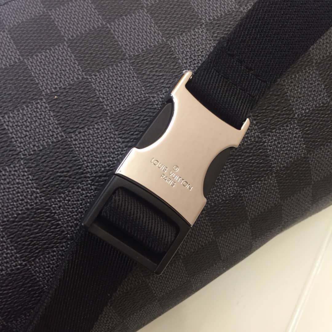 Louis Vuitton Damier Graphite Canvas Replica Bumbag Black Orange M51464