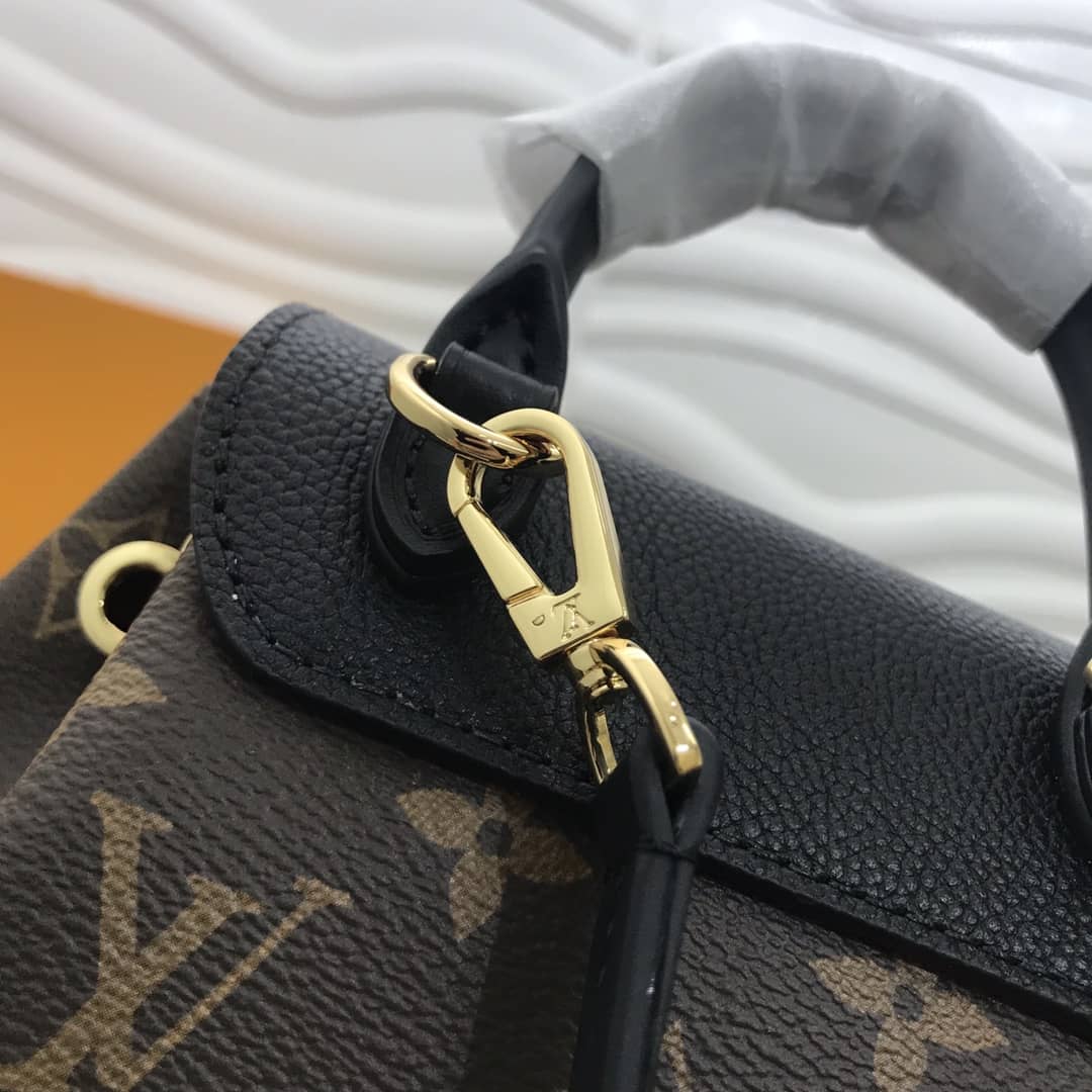 Louis Vuitton Montsouris BB Monogram Replica Backpack Black M45502