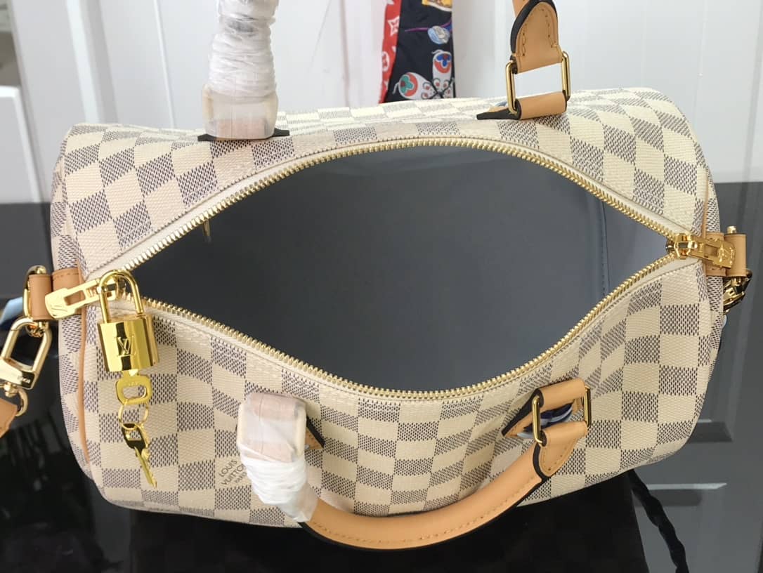 Louis Vuitton Damier Azur Speedy Bandouliere 30 Bag Replica N50054