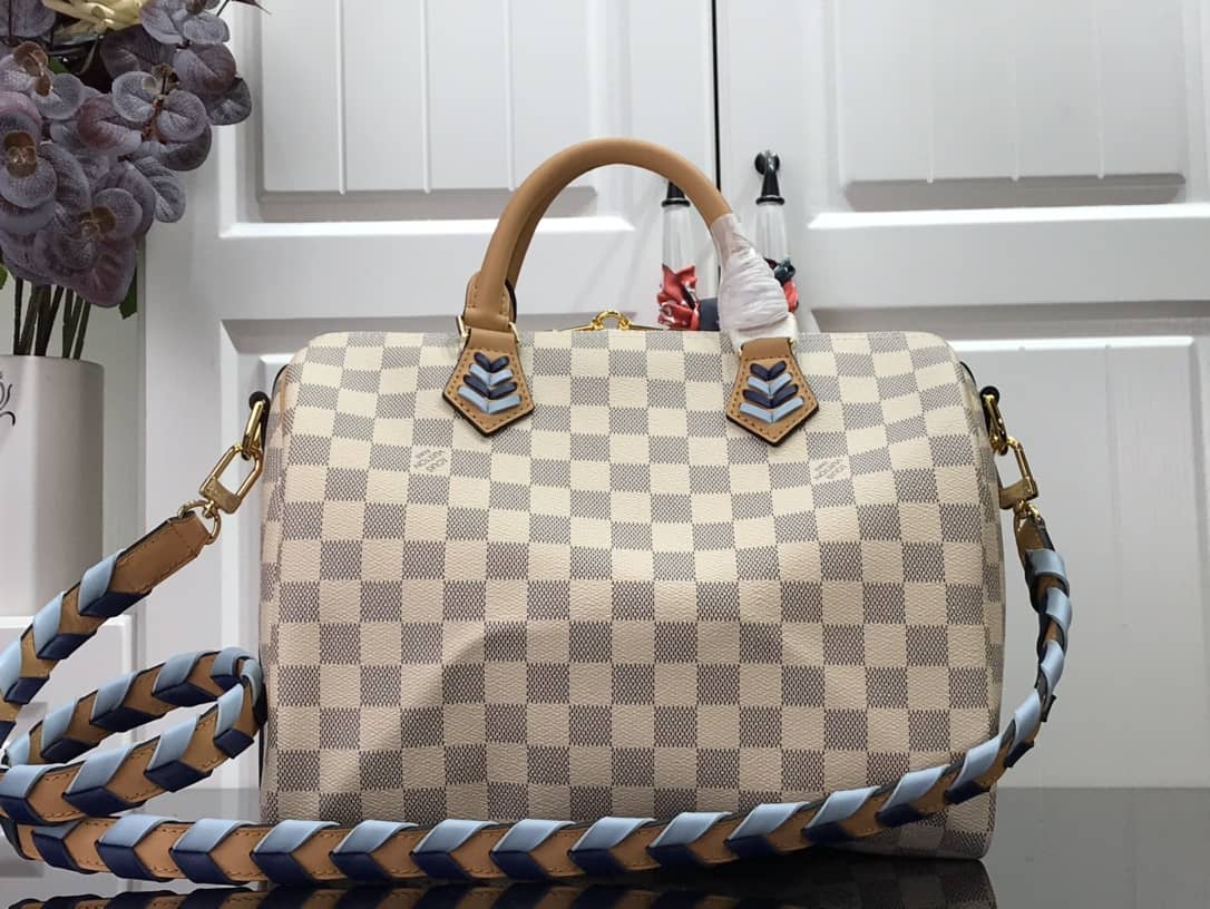 Louis Vuitton Damier Azur Speedy Bandouliere 30 Bag Replica N50054