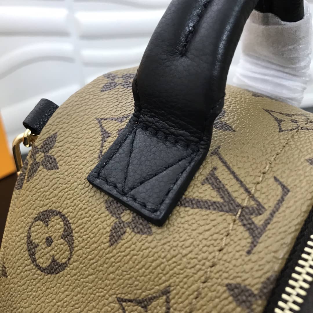 LV Backpack Replica Palm Spring Mini  Monogram Reverse Canvas Yellow M44872