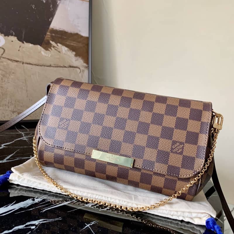 Louis Vuitton Damier Favorite PM Replica Shoulder Bag N41276