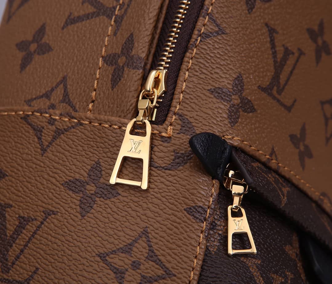 LV Backpack Replica Palm Spring Mini Monogram Reverse Canvas Brown M44872