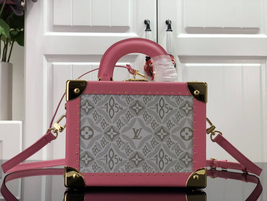 Louis Vuitton Valisette Tresor Monogram Canvas Replica Box Gray M45675