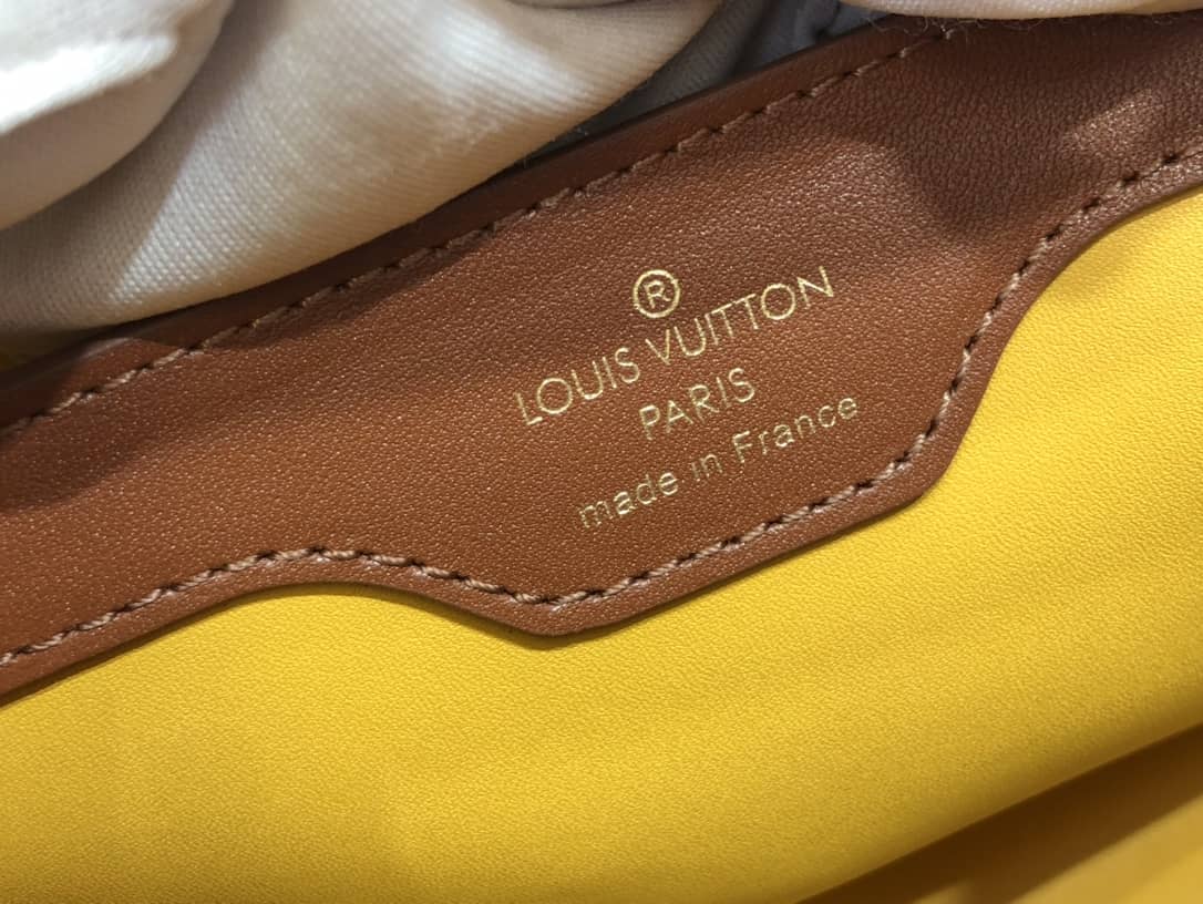 Louis Vuitton Capucines Embroidery Replica Bag Orange M48865