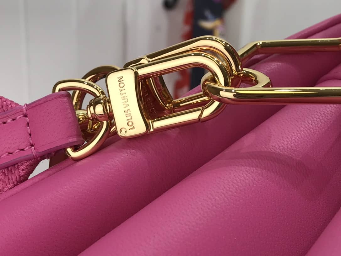 Best Replica Louis Vuitton Embossed Lambskin Coussin PM Replica Bag Pink M58628(ColaReps)