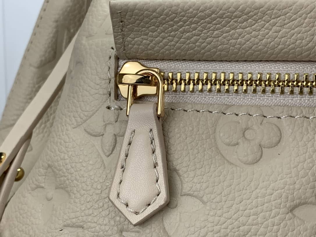 Louis Vuitton Ann Platt Montsouris PM Noir Leather Replica Backpack Cream M45205