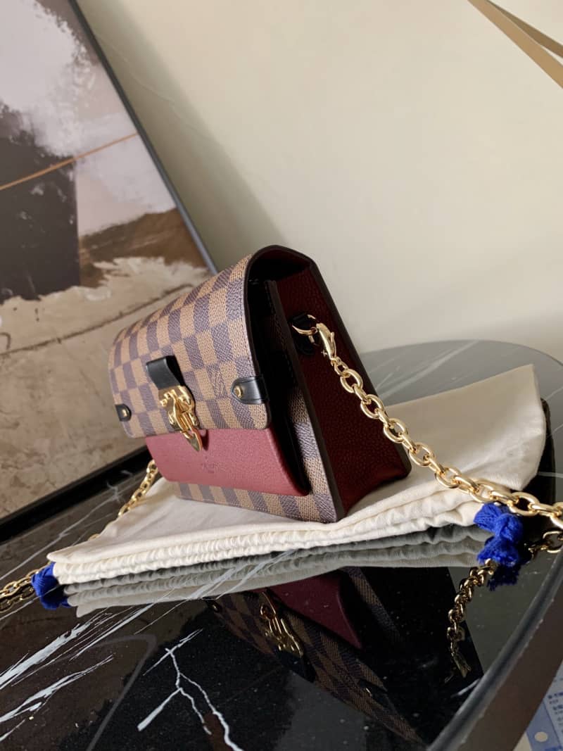 Louis Vuitton Vavin Chain Wallet Damier Ebene N60222 Replica