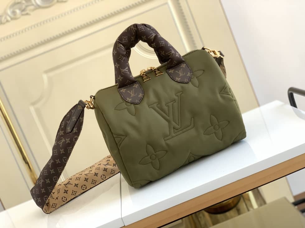 Louis Vuitton Replica Bags Speedy Bandouliere 25 Green M59009