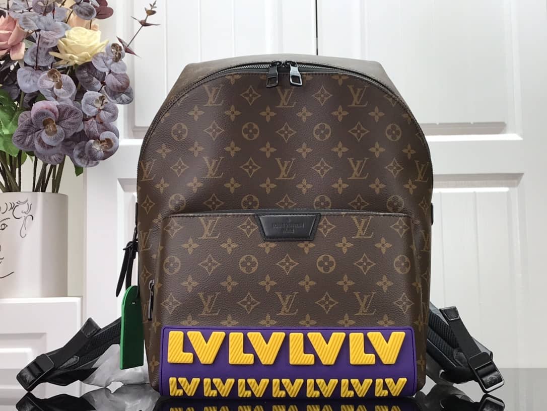 Louis Vuitton Monogram Yellow Logo Discovery Replica Backpack M57965