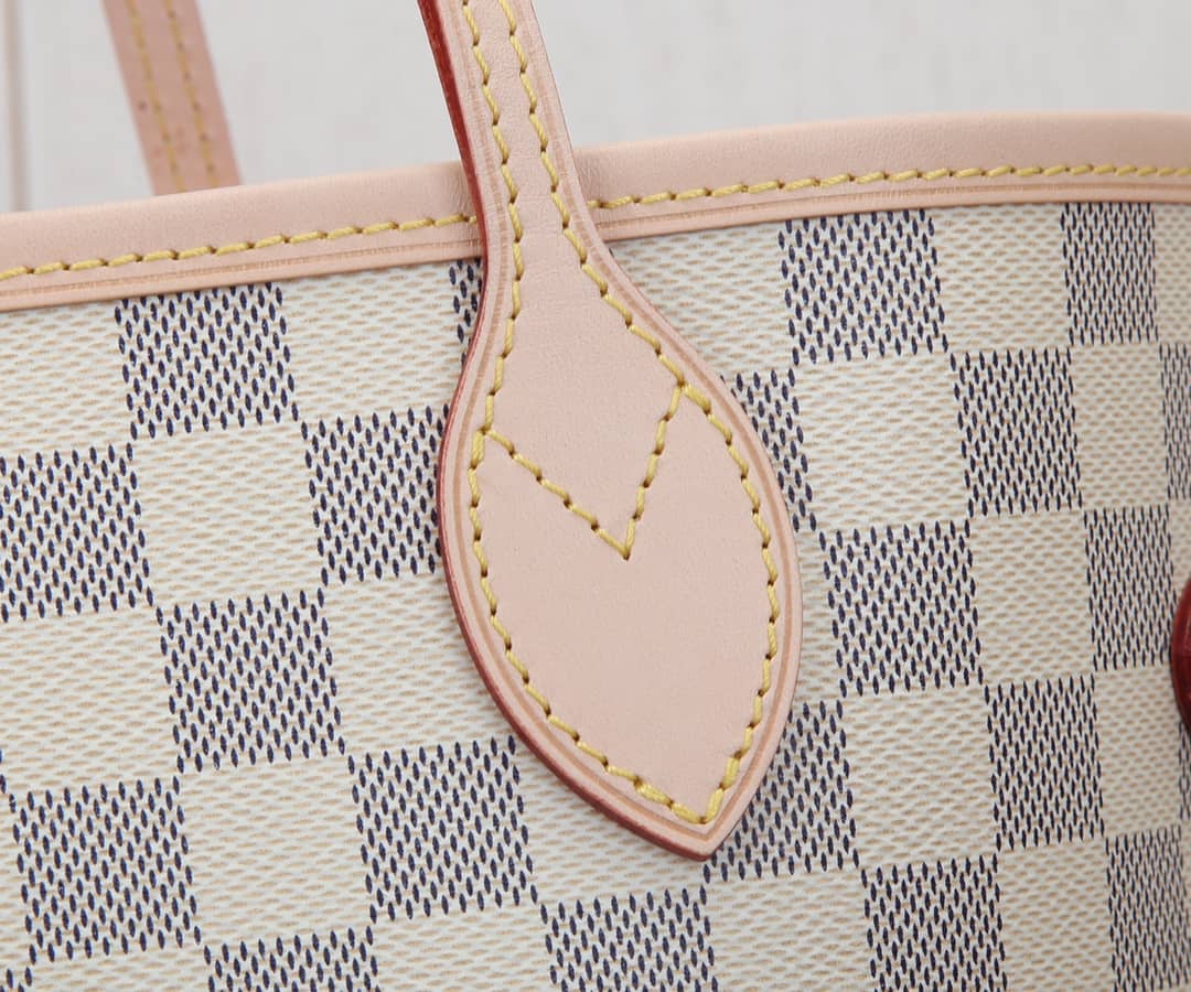 Louis Vuitton Neverfull MM Damier Azur Tote Replica Pink N41361