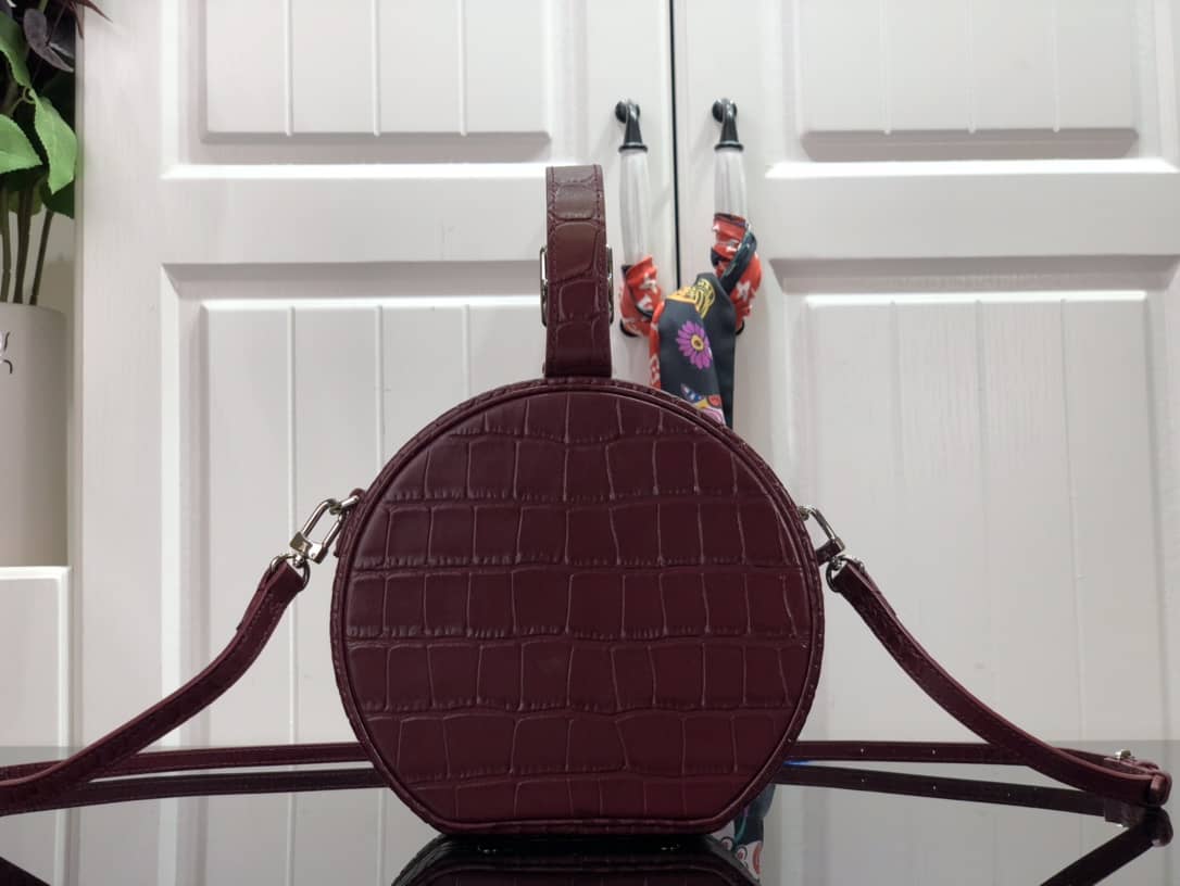 Louis Vuitton Petite Boite Chapeau Crocodilien Brillant Replica Bag Red N93597