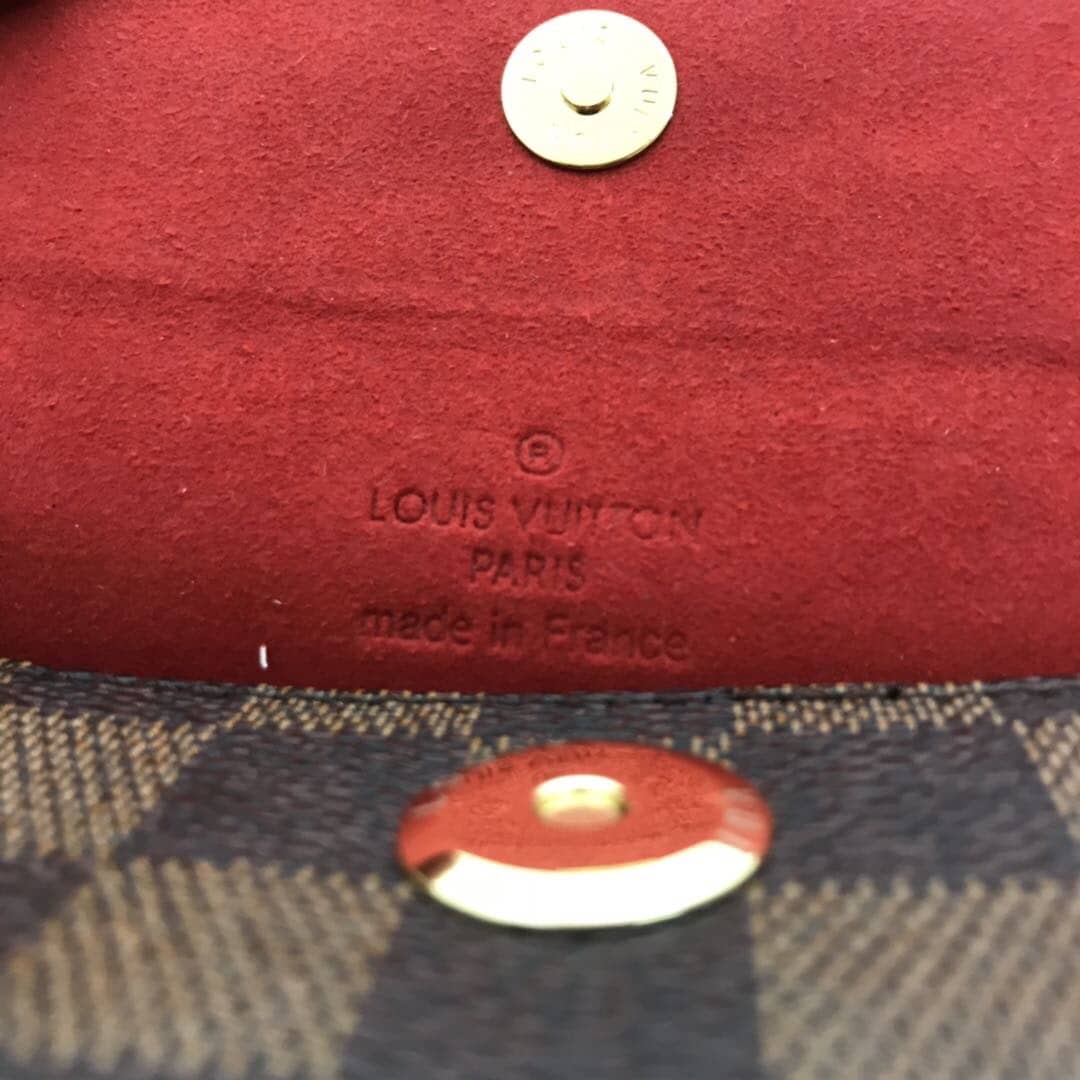 Louis Vuitton Damier Ebene Recital Shoulder Leather Bag Replica