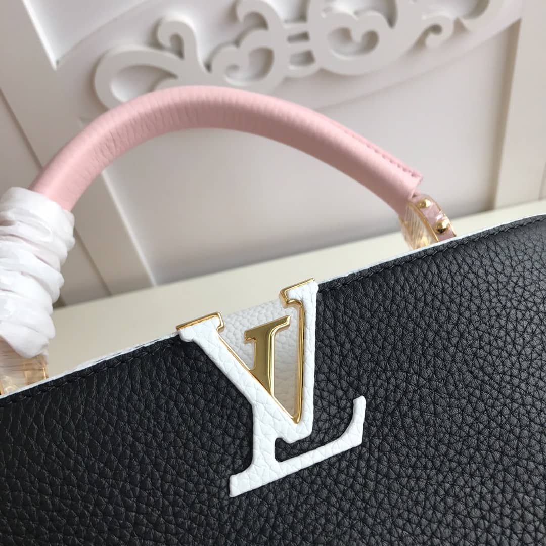 Louis Vuitton Capucines PM Taurillon Bag Replica Black M52988