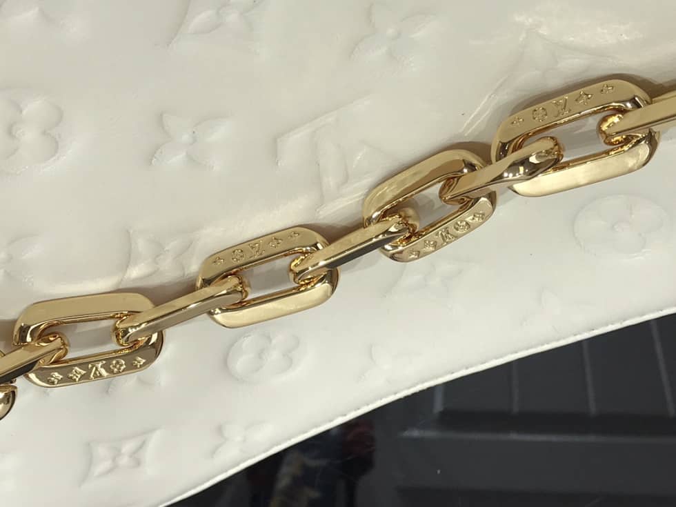 Louis Vuitton Coussin PM Embossed Puffy White M57793 Replica Shoulder Bag