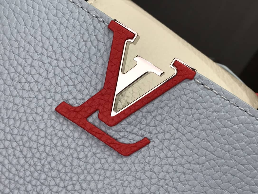 Louis Vuitton Capucines Mini Taurillon Leather Replica Bag Blue M57520