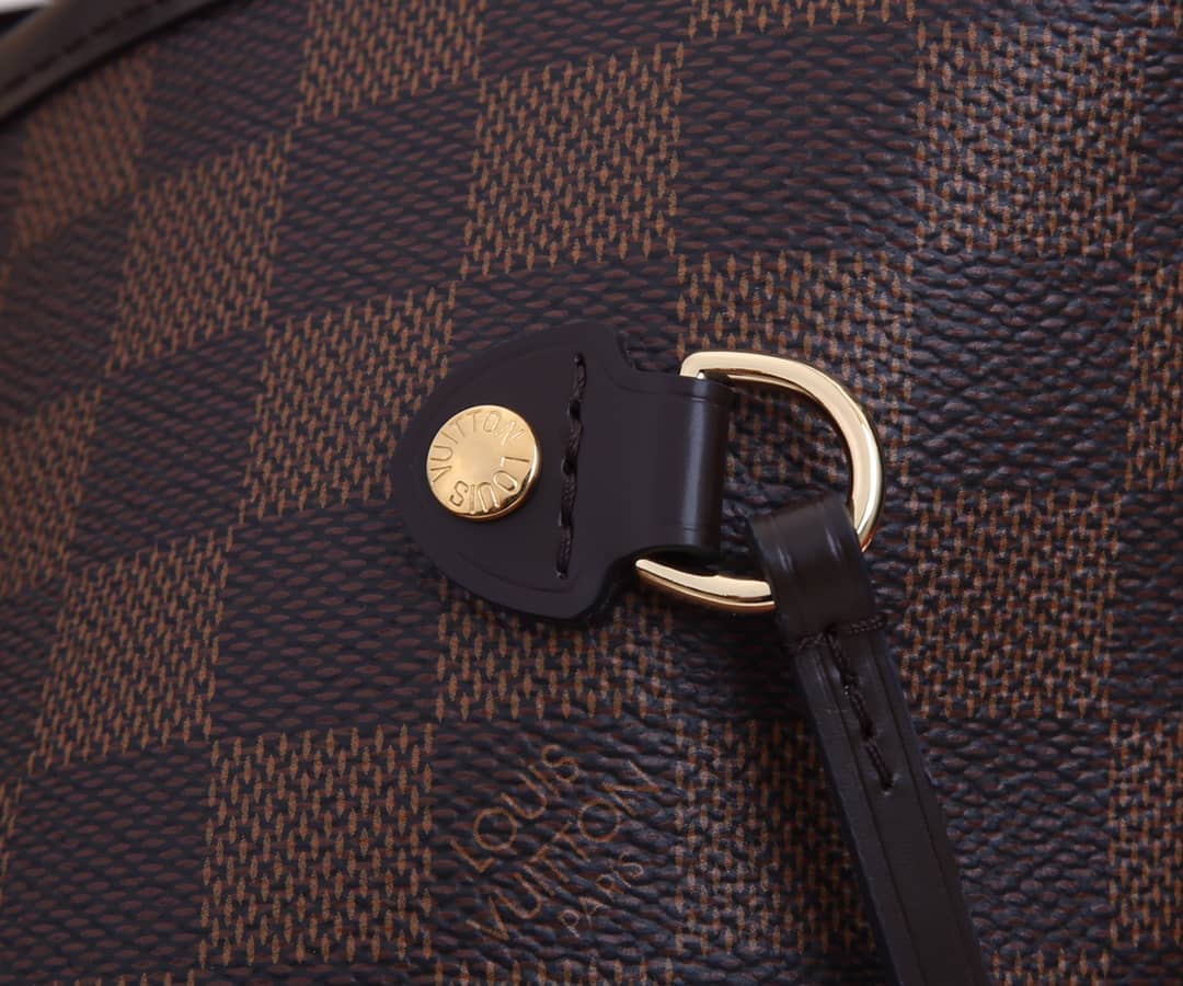 Louis Vuitton Neverfull MM Damier Ebene Tote Replica Red N41358