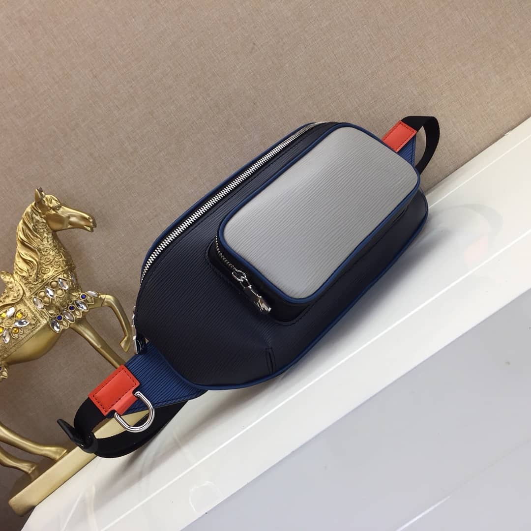 Louis Vuitton Damier Graphite Canvas Replica Bumbag Black Orange M51464