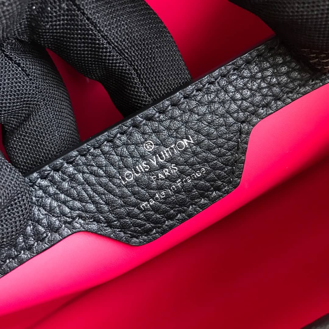 Louis Vuitton Capucines PM Taurillon Leather Tote Replica Black M42242