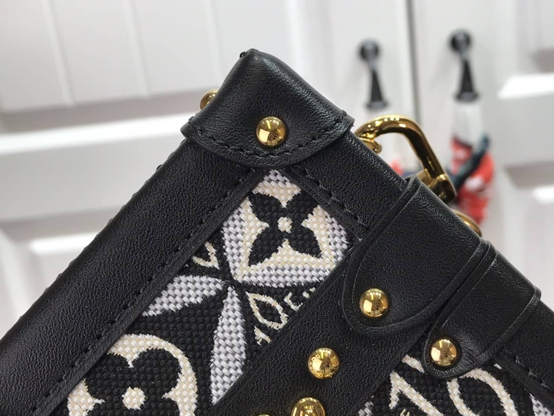 Louis Vuitton Since 1854 Petite Malle Replica Bag Black M57212