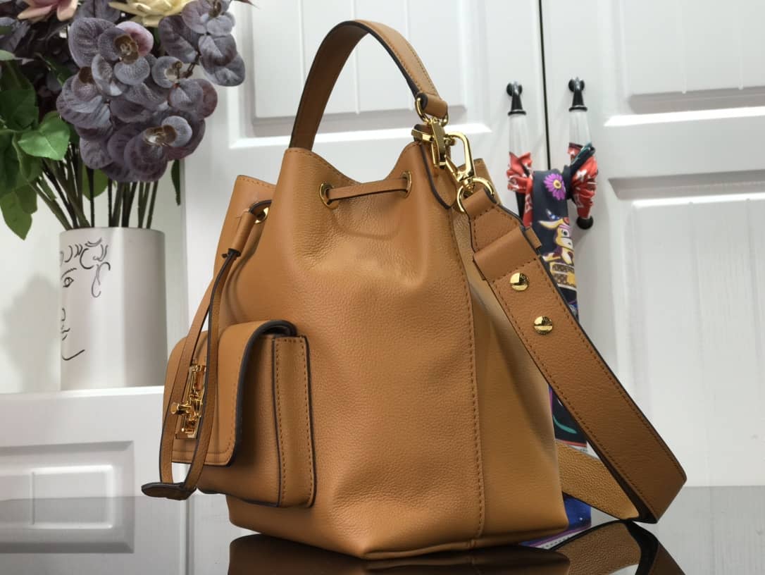 Louis Vuitton Lockme Replica Bucket Bag Orange M57688