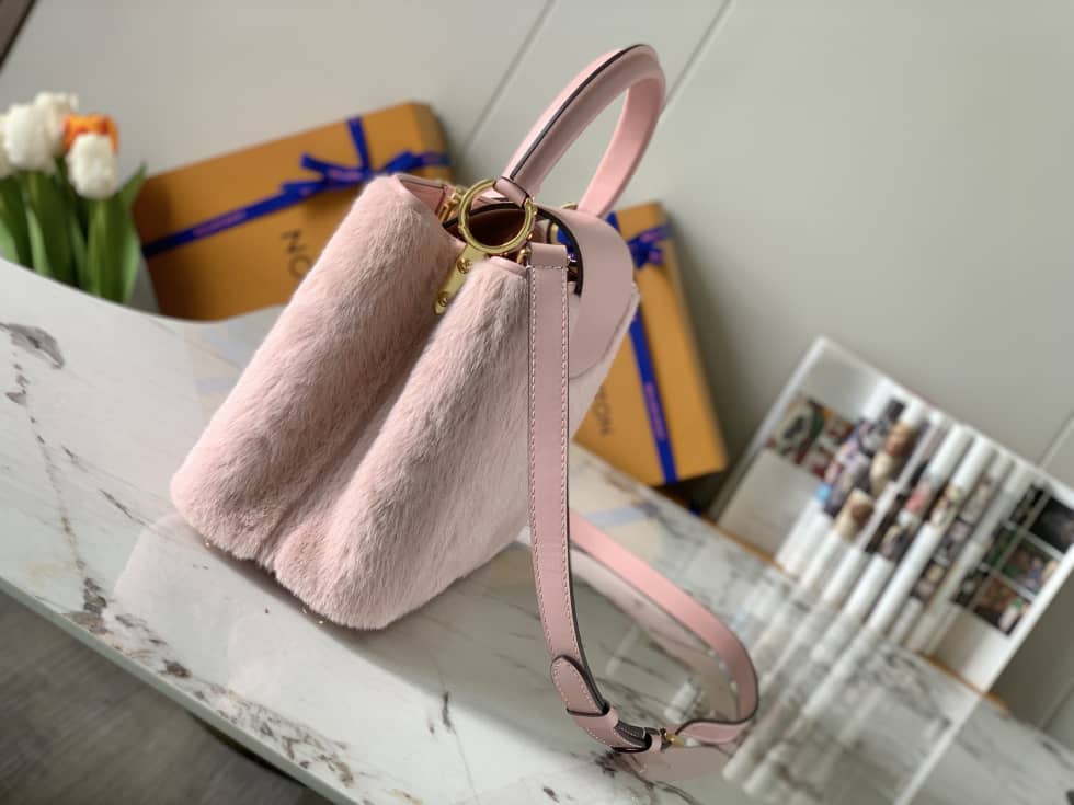 Louis Vuitton Capucines MM 2way Hand Pink M42258 Replica Crossbody Bag