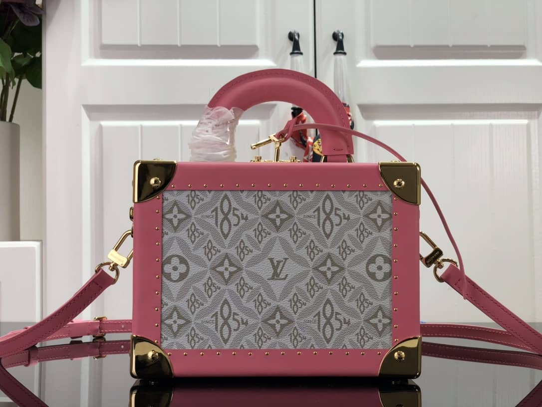 Louis Vuitton Valisette Tresor Monogram Canvas Replica Box Gray M45675