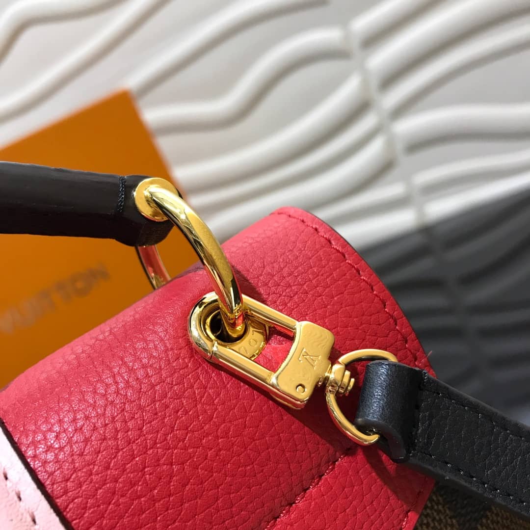 Louis Vuitton Damier Ebene Clapton Replica Backpack Red N42262