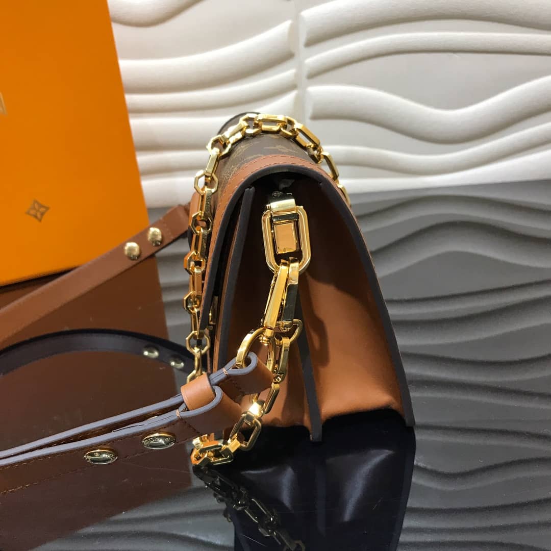 Louis Vuitton Reverse Monogram Dauphine MM M45958 Shoulder Bag Replica