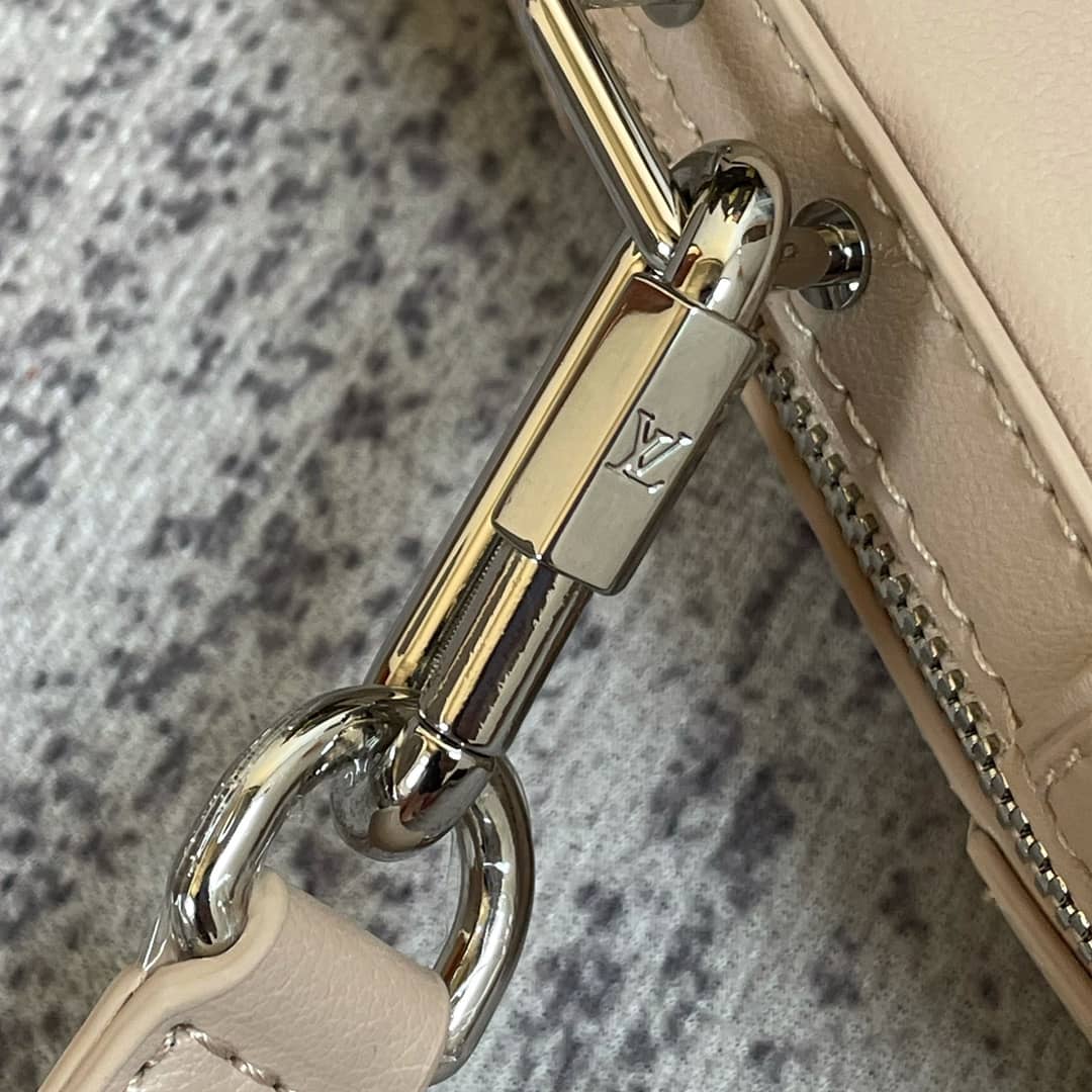 Louis Vuitton Soft Trunk Monogram Mirror Coated Canvas Replica Bag Apricot M45880