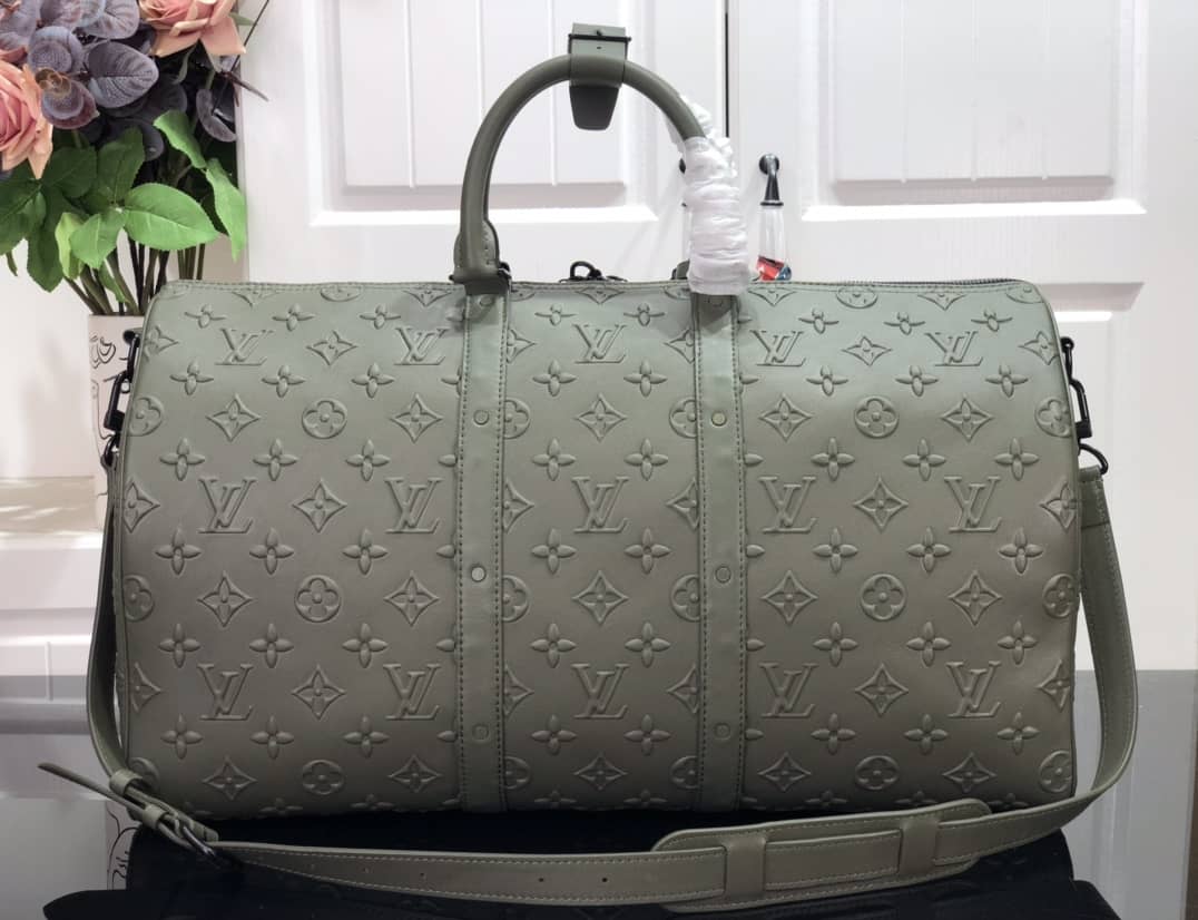 Louis Vuitton Keepall Bandouliere x Nigo Monogram Replica Stripes Green M40567