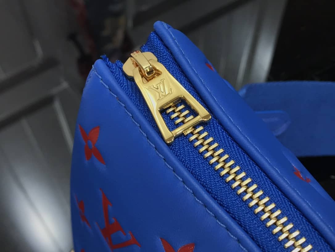 Louis Vuitton Embossed Lambskin Coussin PM Replica Bag Blue M58628