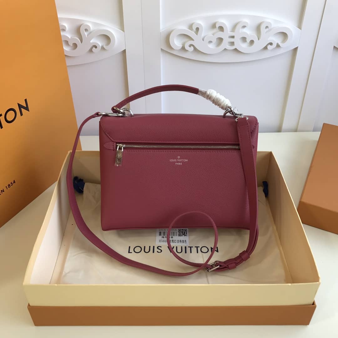 Louis Vuitton MyLockMe 2way Leather Grain Replica Satchel Pink M54849