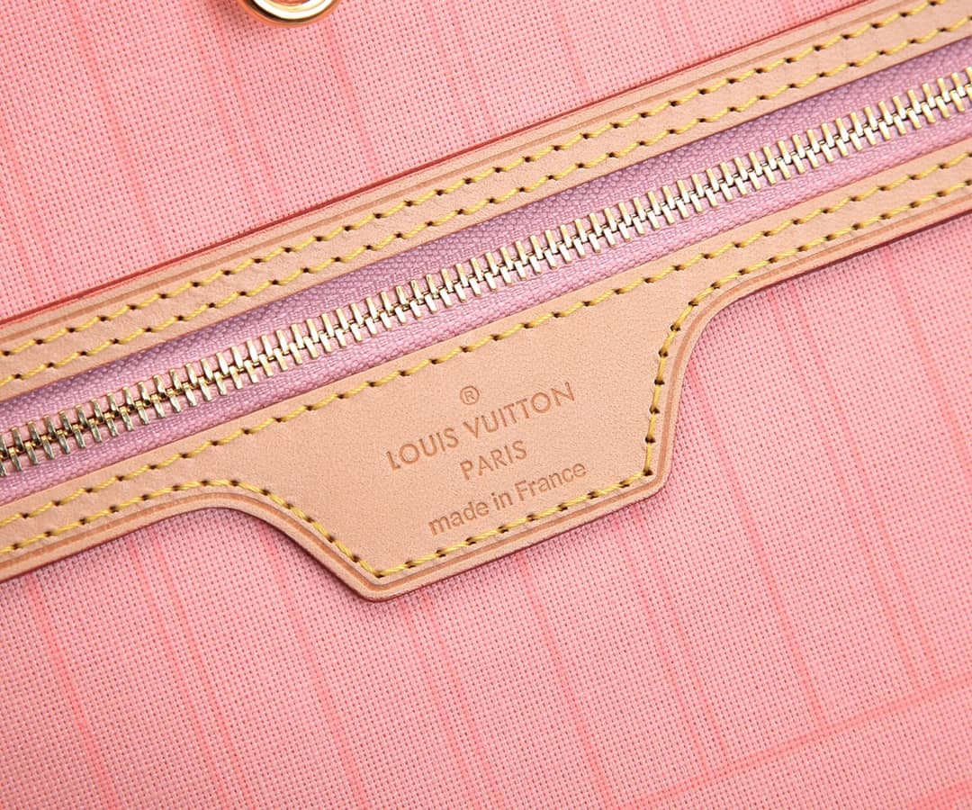 Louis Vuitton Neverfull MM Damier Azur Tote Replica Pink N41361