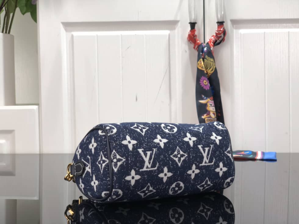 Louis Vuitton Crossbody Dupe Nano Speedy Denim Leather M81168
