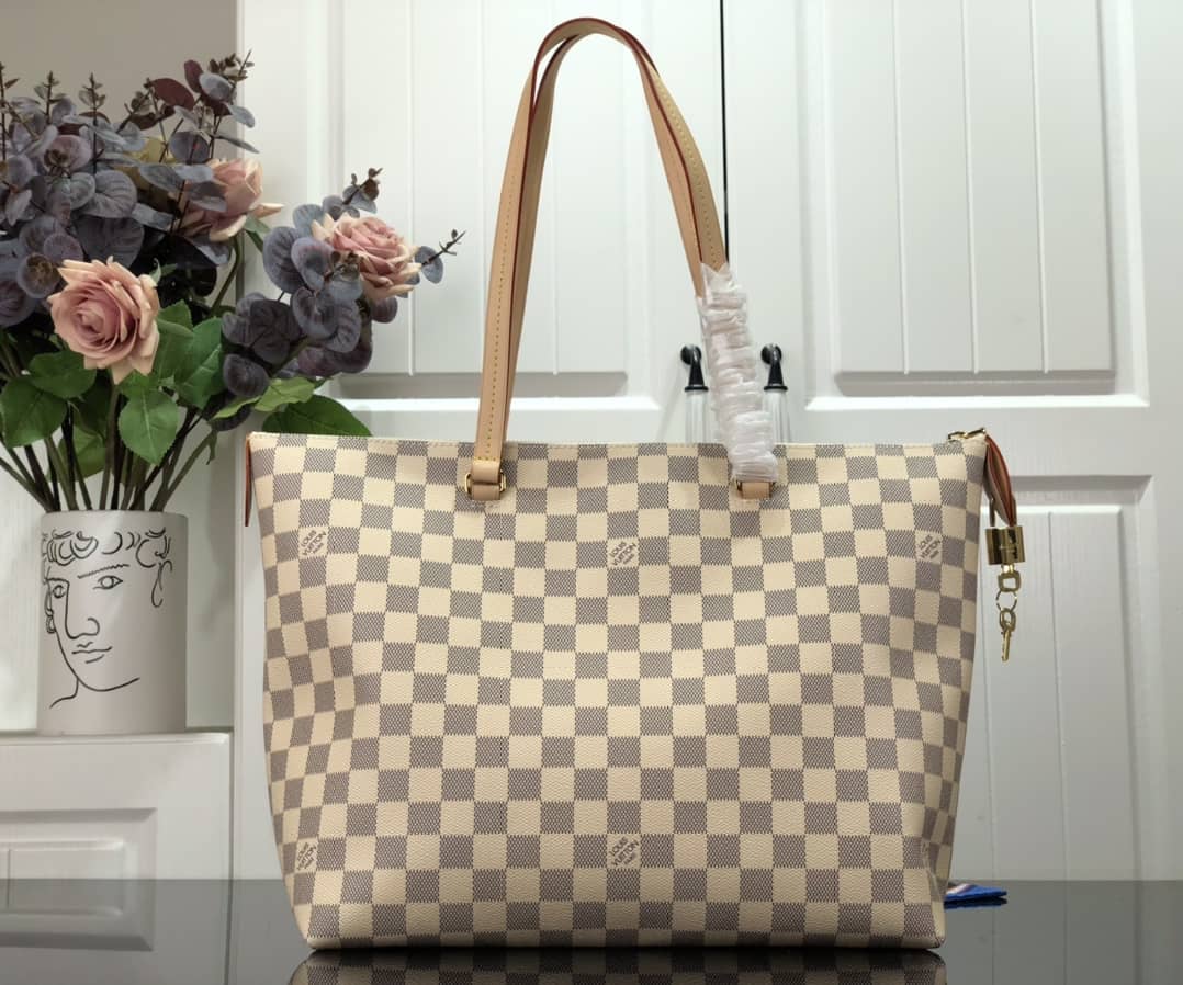 Louis Vuitton Damier Azur Canvas Lena MM Replica Handbag N44040