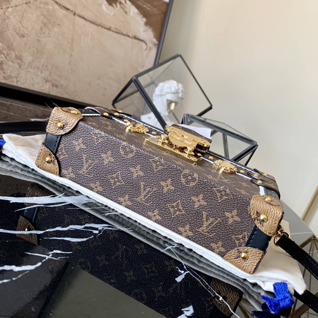 Louis Vuitton Petite Malle Monogram Canvas Replica Bag M44216