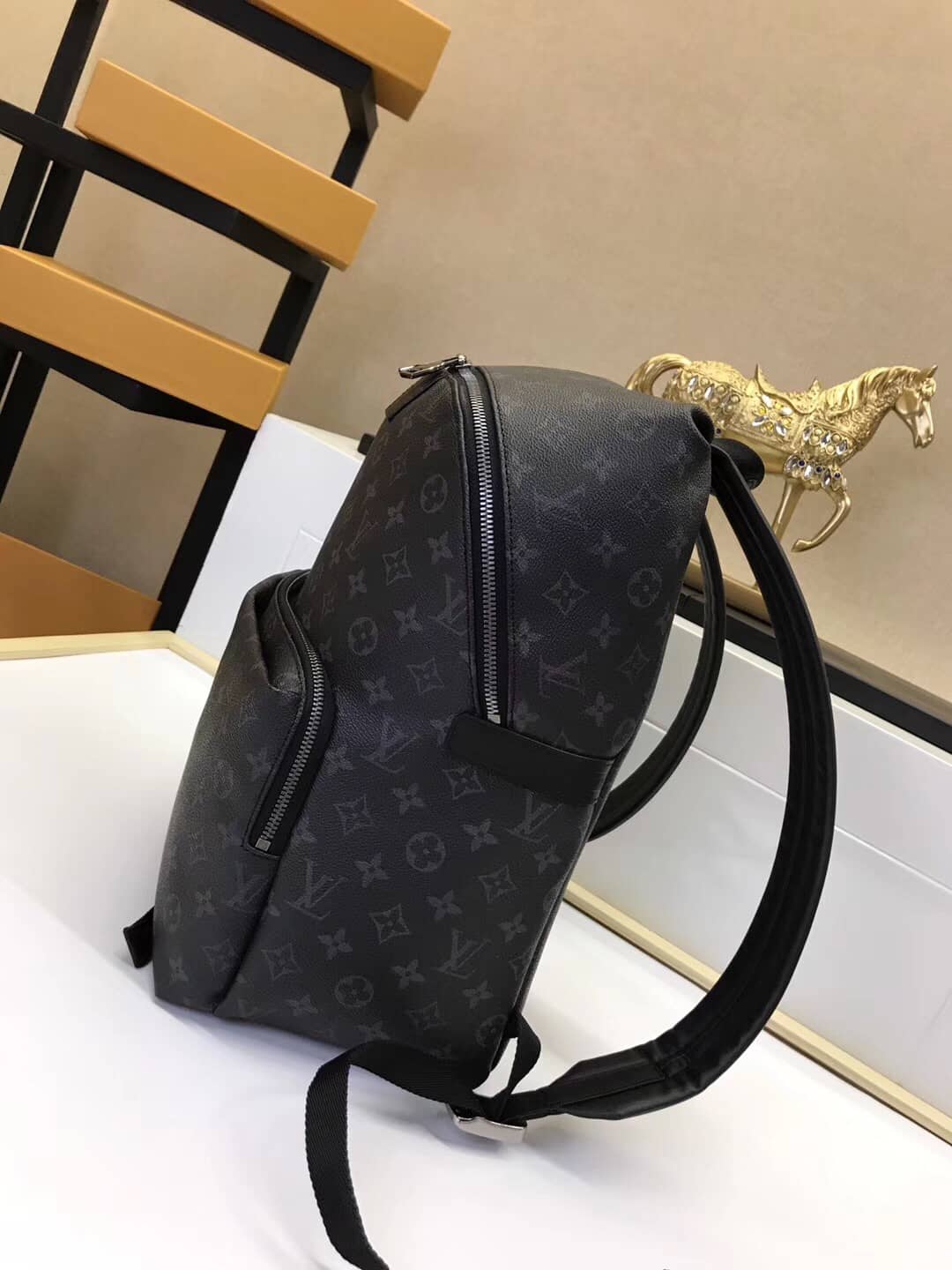 Louis Vuitton Discovery PM Monogram Eclipse Canvas Replica Backpack M43186