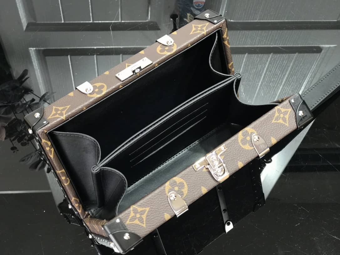 Louis Vuitton Trunk Monogram Eclipse Replica Bag Brown M20249