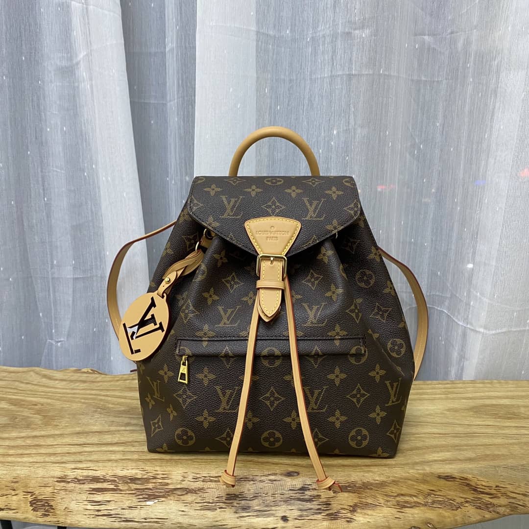 Best Replica Louis Vuitton Monogram Canvas Montsouris BB Replica Bag M45516 Brown(ColaReps)