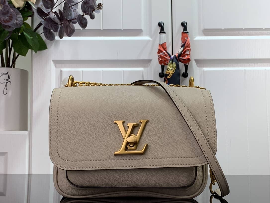 Louis Vuitton Lockme Chain PM Replica Handbag Beige M57073