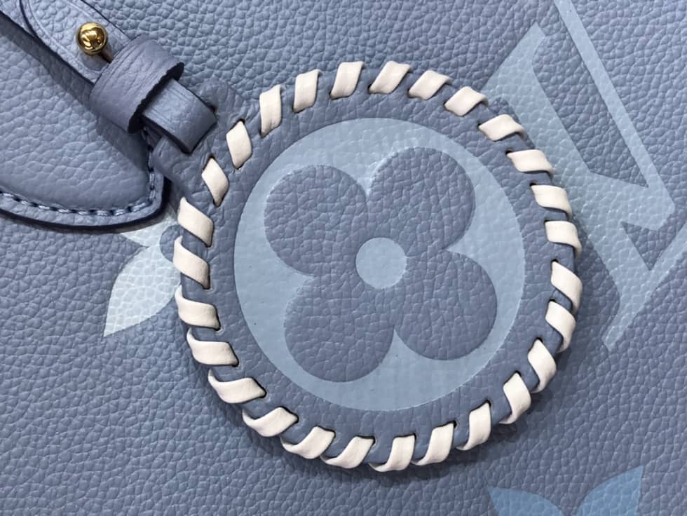 Louis Vuitton OnTheGo Monogram Empreinte MM Blue M45718 Replica Tote