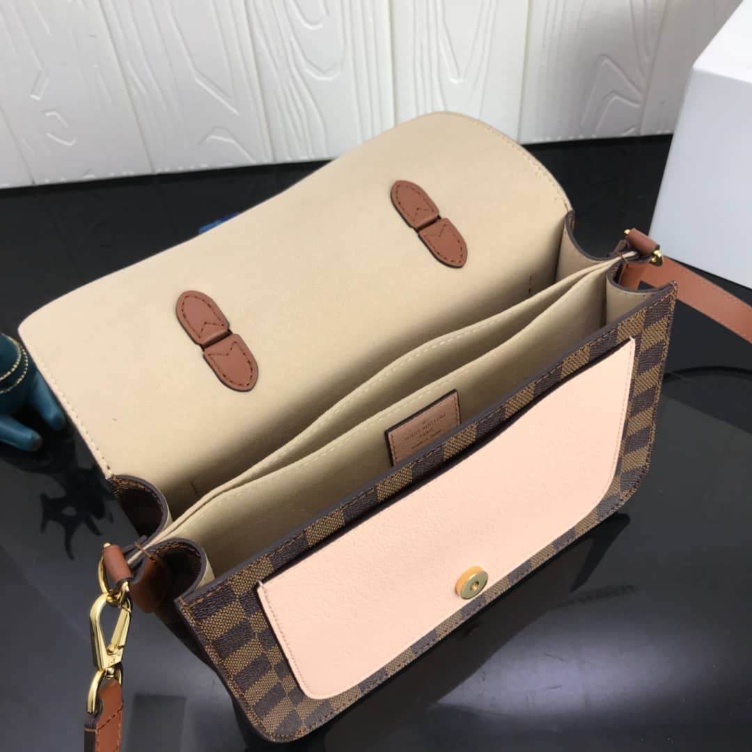 Louis Vuitton Damier Canvas Trendy Replica Crossbody Bag Pink N40146