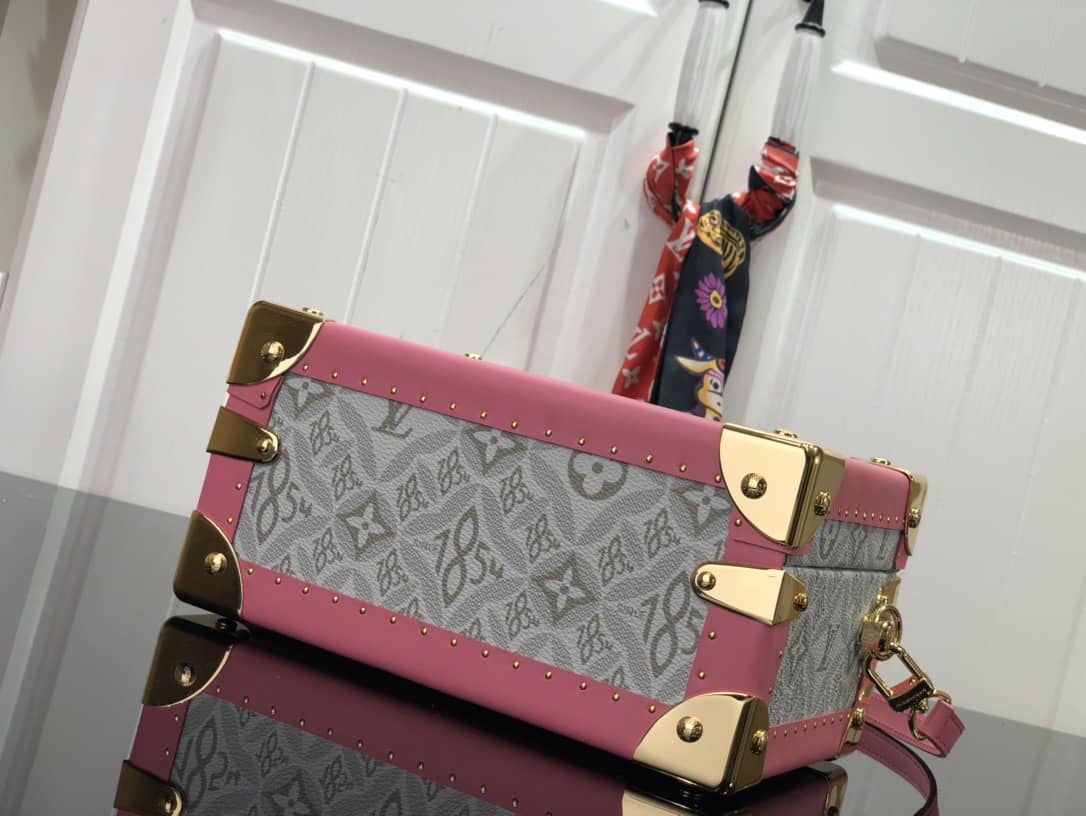 Louis Vuitton Valisette Tresor Monogram Canvas Replica Box Gray M45675