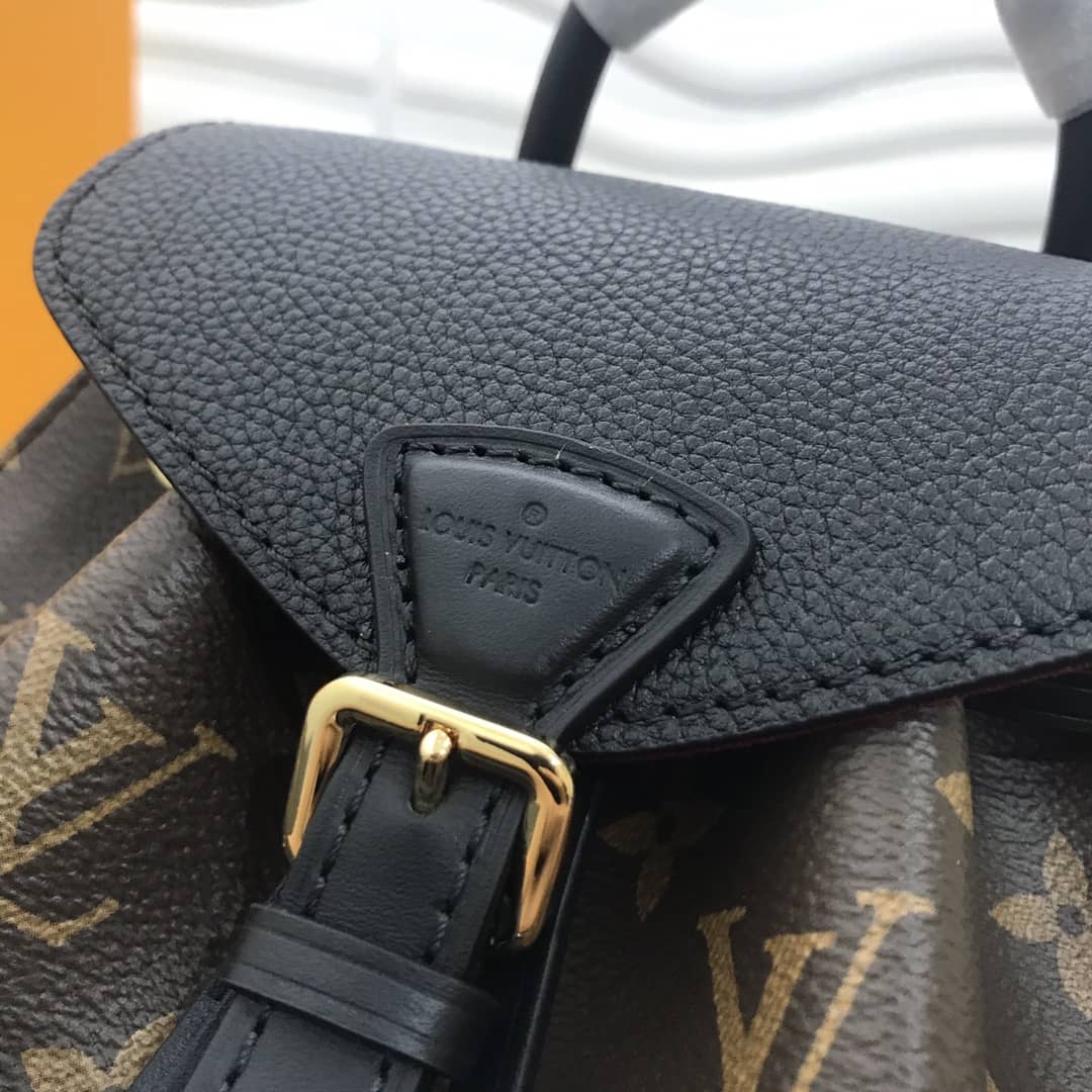 Louis Vuitton Montsouris BB Monogram Replica Backpack Black M45502