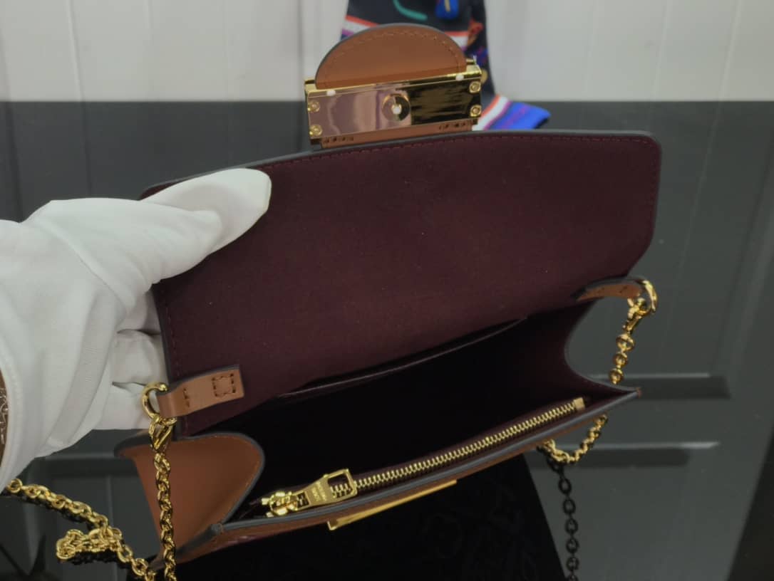 Louis Vuitton Since 1854 Dauphine Chain Replica Wallet Red M69992