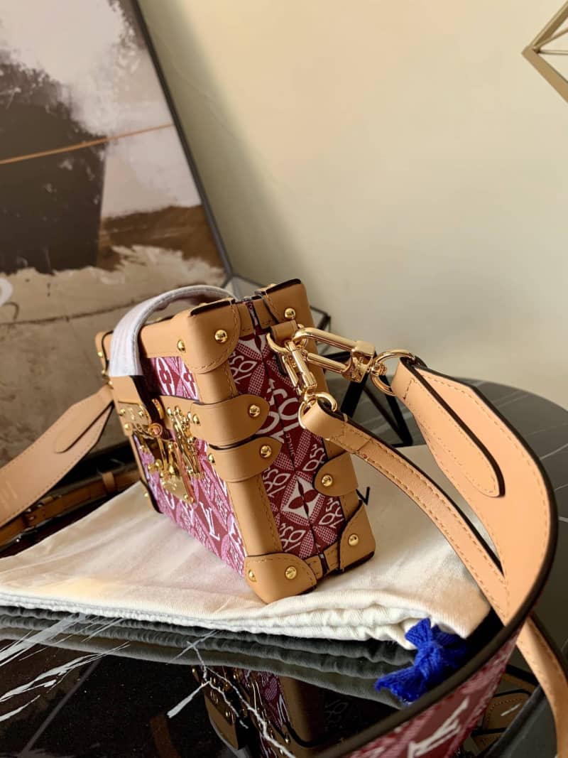 Louis Vuitton Since 1854 Petite Malle Replica Bag Red M57212