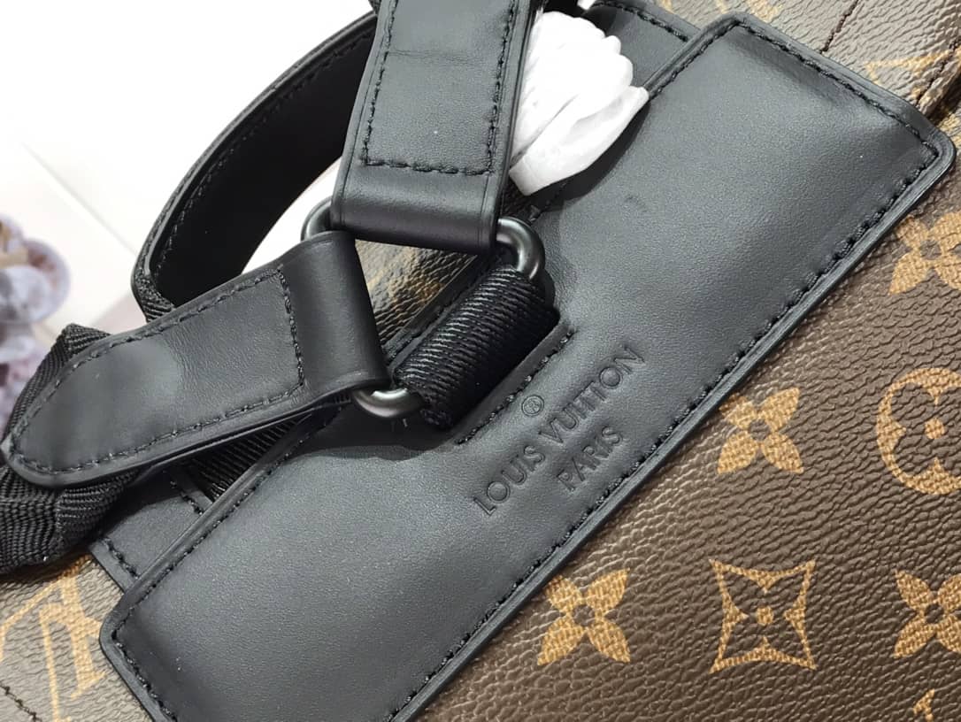 Louis Vuitton Christopher PM Monogram Macassar Canvas Leather Replica Backpack M43735