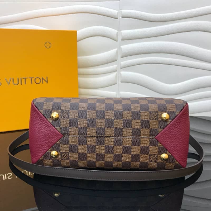 Louis Vuitton Damier Ebene Canvas Brittany Bag Replica Red M41674